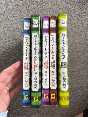 Diary of a Wimpy Kid Lot - Set of 5 Books (Hardcover & Paperback)
